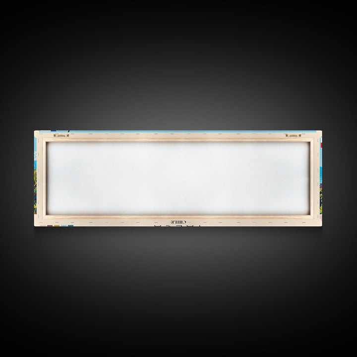 Talca, Chile Panoramic Canvas Print, Talca, Chile Painting, Chile Art, Talca Travel Poster, Travel Art, Living Room Painting