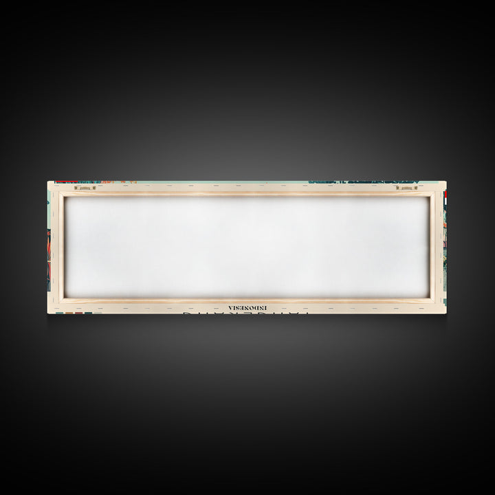 Tangerang, Indonesia Panoramic Canvas Print, Tangerang, Indonesia Painting, Indonesia Art, Tangerang Travel Poster, Travel Art, Guest Room Painting