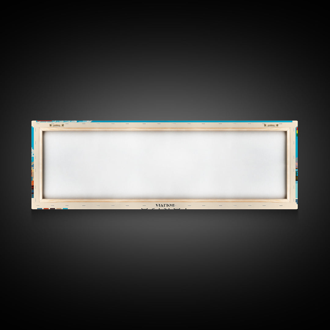 Tarija, Bolivia Panoramic Canvas Print, Tarija, Bolivia Painting, Bolivia Art, Tarija Travel Poster, Travel Art, Living Room Painting