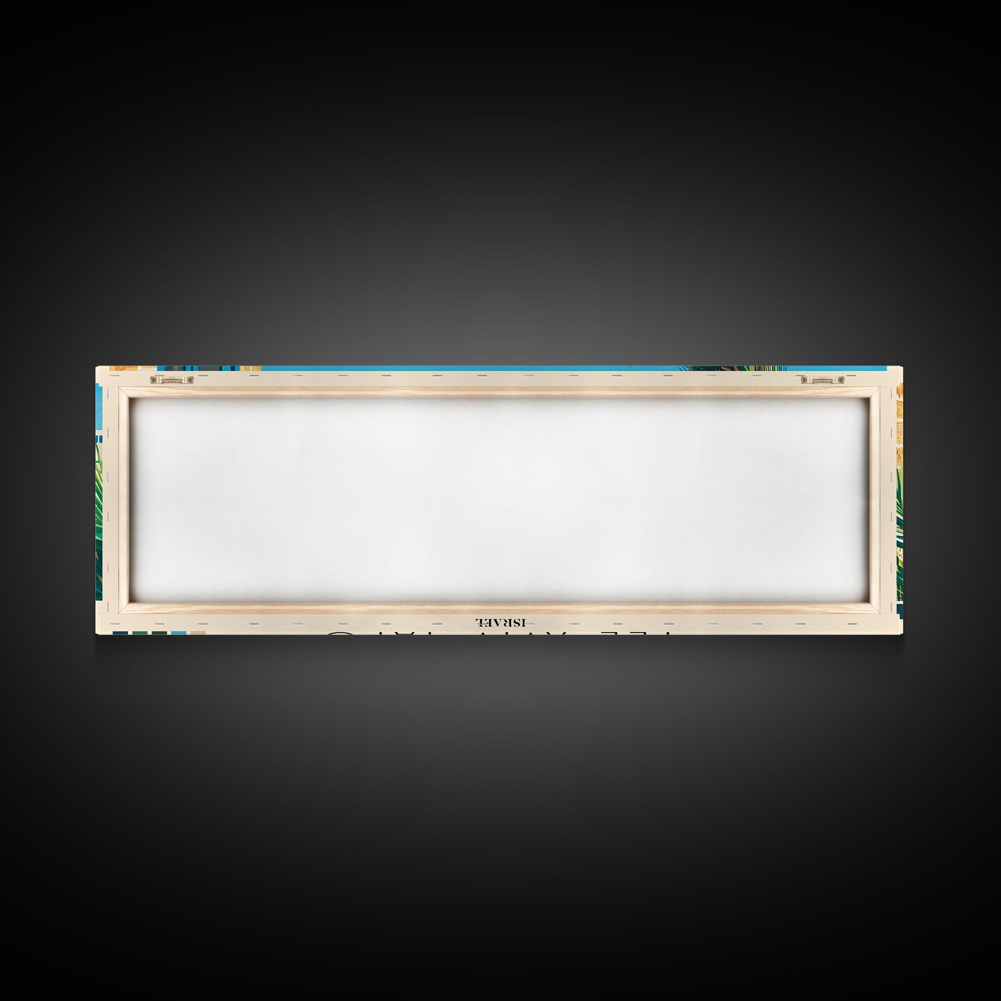 Tel Aviv-Yafo, Israel Panoramic Canvas Print, Tel Aviv-Yafo, Israel Painting, Israel Art, Tel Aviv-Yafo Travel Poster, Travel Art, Living Room Painting