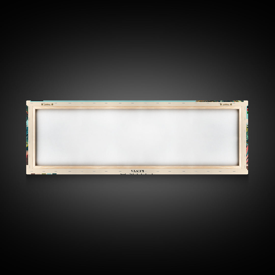 Thika, Kenya Panoramic Canvas Print, Thika, Kenya Painting, Kenya Art, Thika Travel Poster, Travel Art, Housewarming Gift