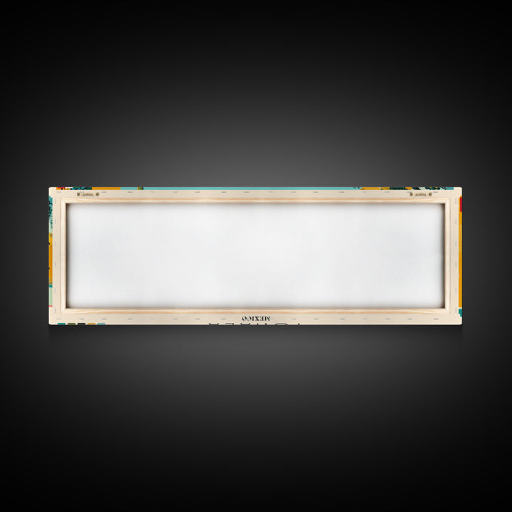 Tonala, Mexico Panoramic Canvas Print, Tonala, Mexico Painting, Mexico Art, Tonala Travel Poster, Travel Art, Guest Room Painting