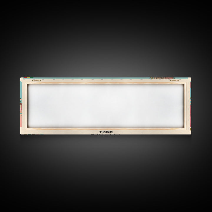 Touba, Senegal Panoramic Canvas Print, Touba, Senegal Painting, Senegal Art, Touba Travel Poster, Travel Art, Guest Room Painting