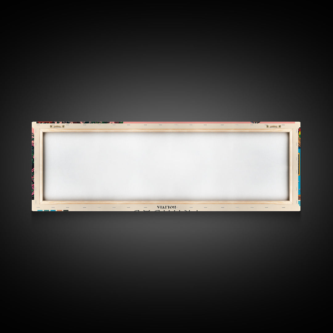 Trinidad, Bolivia Panoramic Canvas Print, Trinidad, Bolivia Painting, Bolivia Art, Trinidad Travel Poster, Travel Art, Vacation Gift