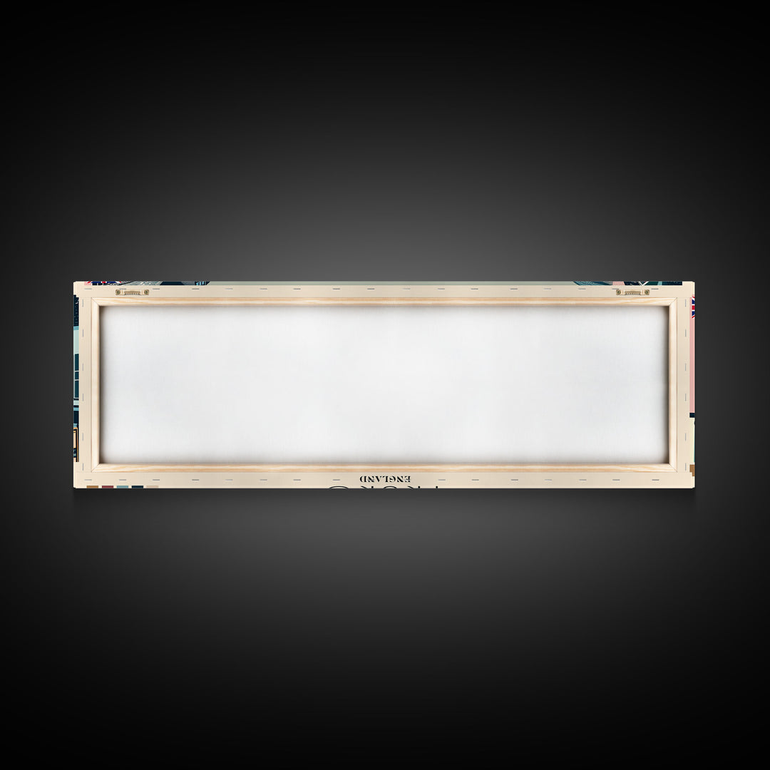 Truro, England Panoramic Canvas Print, Truro, England Painting, England Art, Truro Travel Poster, Travel Art, Guest Room Painting