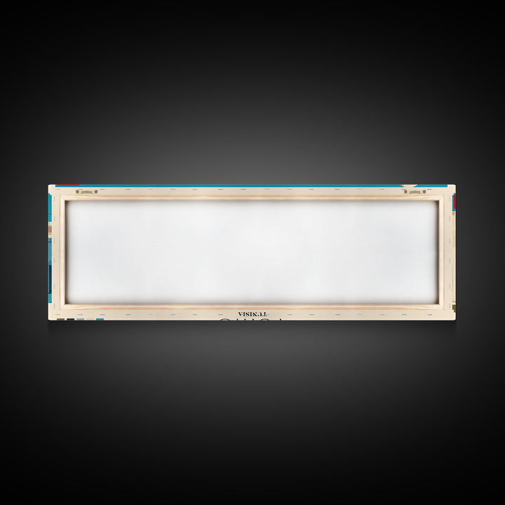 Tunis, Tunisia Panoramic Canvas Print, Tunis, Tunisia Painting, Tunisia Art, Tunis Travel Poster, Travel Art, Guest Room Painting