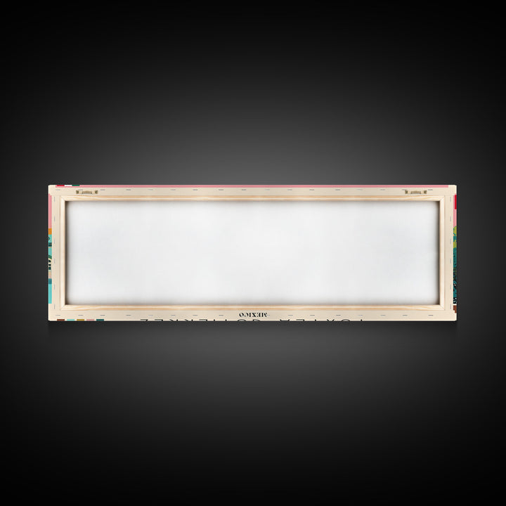 Tuxtla Gutierrez, Mexico Panoramic Canvas Print, Tuxtla Gutierrez, Mexico Painting, Mexico Art, Tuxtla Gutierrez Travel Poster, Travel Art, Living Room Painting