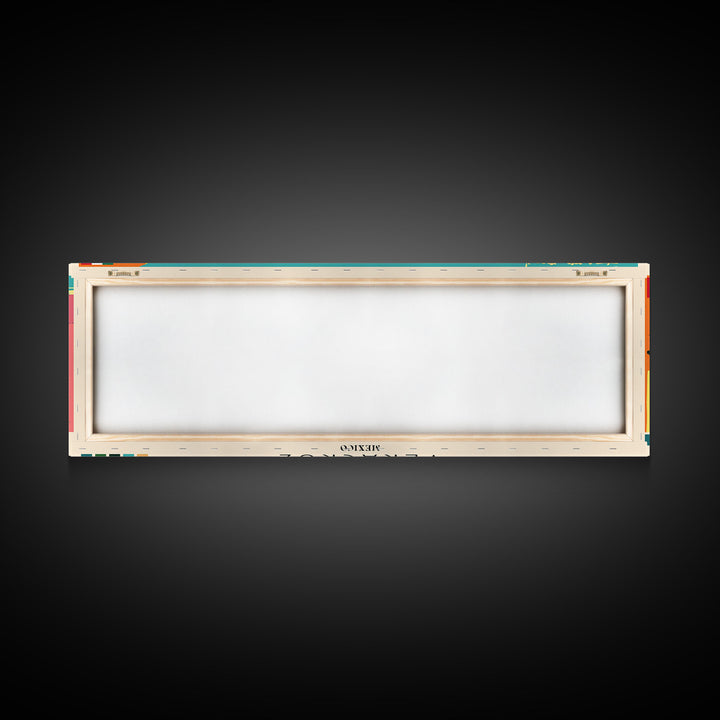 Veracruz, Mexico Panoramic Canvas Print, Veracruz, Mexico Painting, Mexico Art, Veracruz Travel Poster, Travel Art, Guest Room Painting