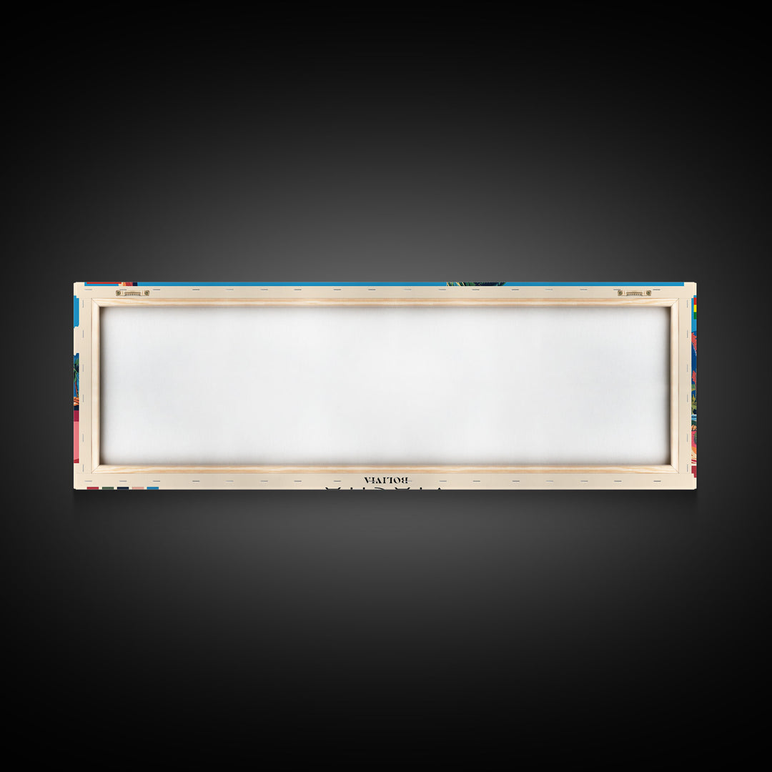 Viacha, Bolivia Panoramic Canvas Print, Viacha, Bolivia Painting, Bolivia Art, Viacha Travel Poster, Travel Art, Vacation Gift