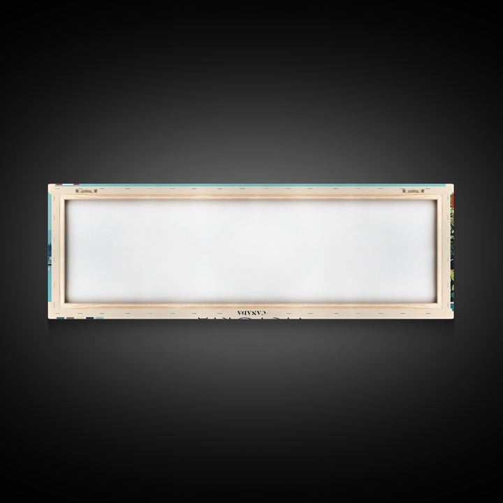 Victoria, Canada Panoramic Canvas Print, Victoria, Canada Painting, Canada Art, Victoria Travel Poster, Travel Art, Guest Room Painting