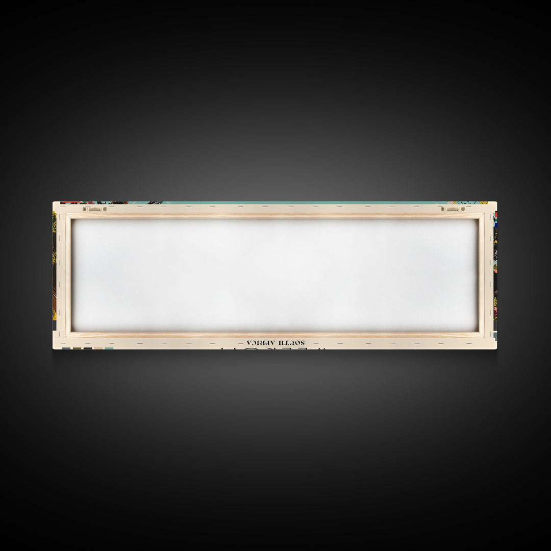 Welkom, South Africa Panoramic Canvas Print, Welkom, South Africa Painting, South Africa Art, Welkom Travel Poster, Travel Art, Guest Room Painting