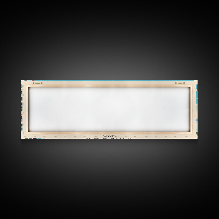 Windsor, Canada Panoramic Canvas Print, Windsor, Canada Painting, Canada Art, Windsor Travel Poster, Travel Art, Guest Room Painting