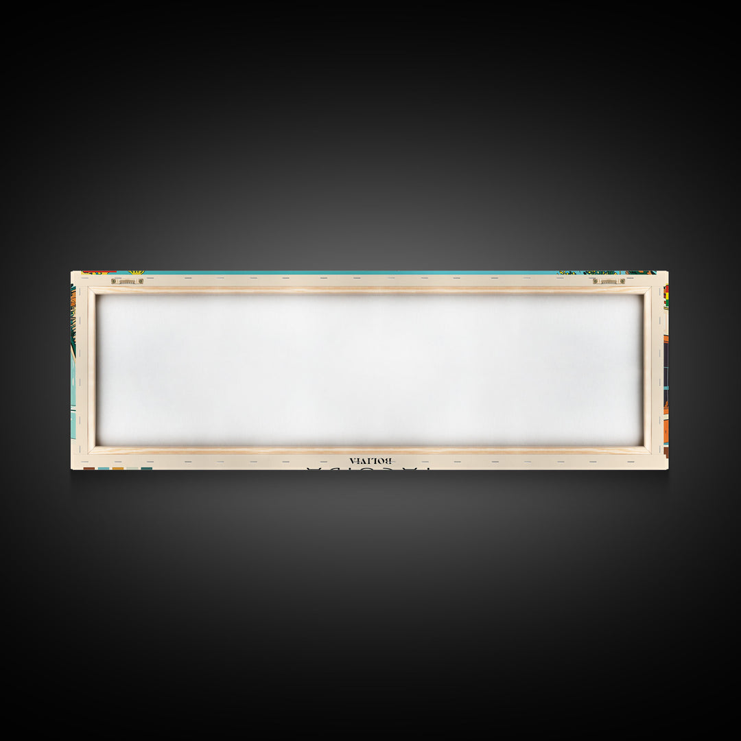 Yacuiba, Bolivia Panoramic Canvas Print, Yacuiba, Bolivia Painting, Bolivia Art, Yacuiba Travel Poster, Travel Art, Living Room Painting