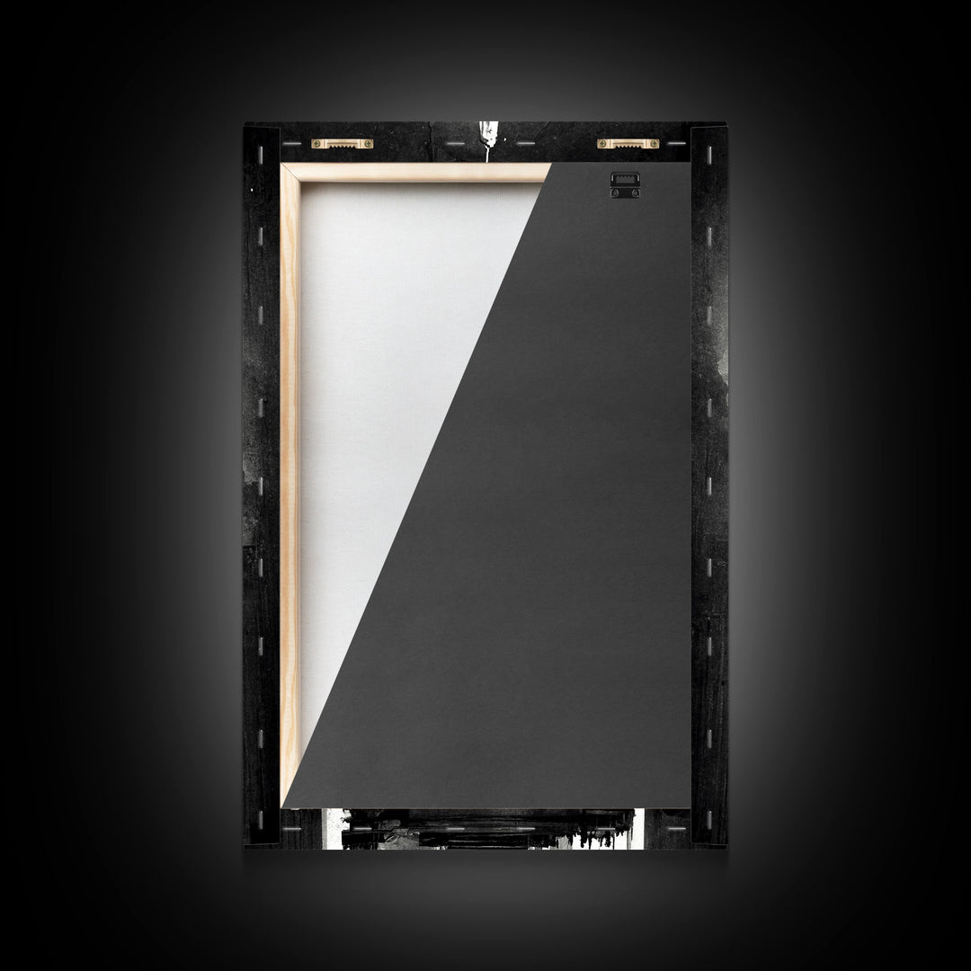 Vintage Style Art Deco Statue Study, Framed Canvas Print, Retro Style Wall Art, 1920s - 1930s style Art