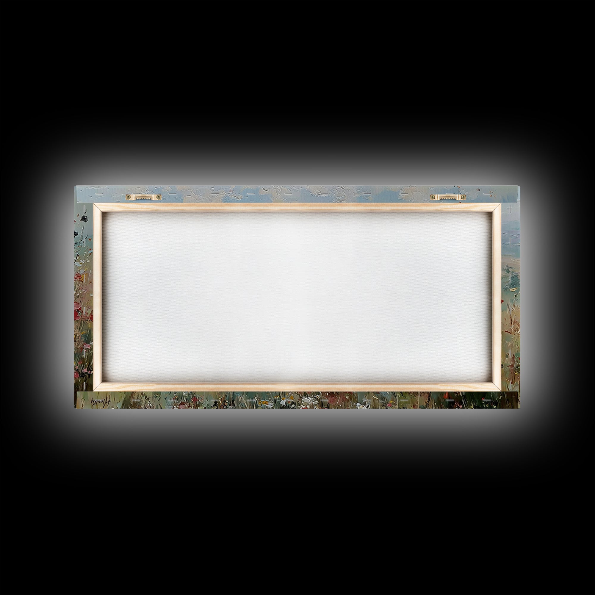 Nursing Mother With Baby In Sunlit Flower Meadow Wall Art, Impressionist Canvas Print For Nursery Decor And Housewarming Gift