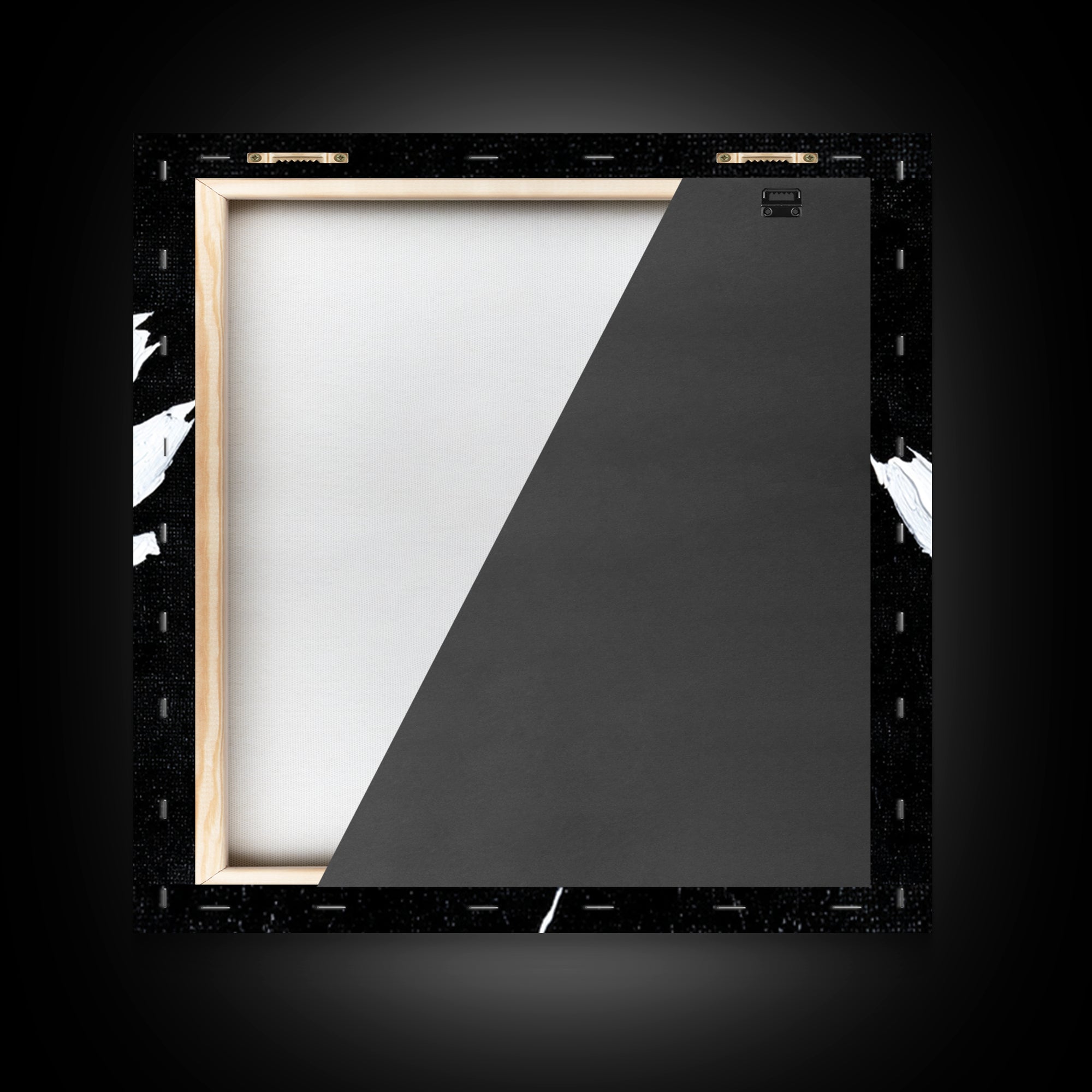 Black And White Lotus Flower Minimalist Wall Art, Textured Floral Painting, Modern Neutral Framed Canvas Print