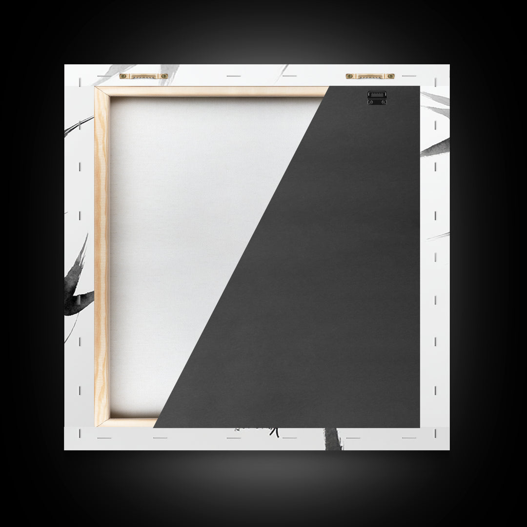 Minimalist Japanese Bamboo Ink Painting Black And White Wall Art Zen Home Decor Japandi Wall Art Print For Bedroom Living Room