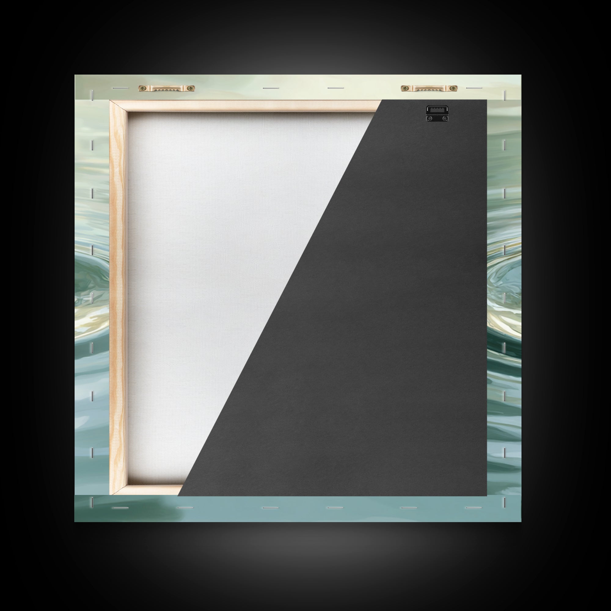 Soothing Water Ripple With Falling Droplet Wall Art, Minimalist Zen Landscape Canvas Print For Calming Modern Decor