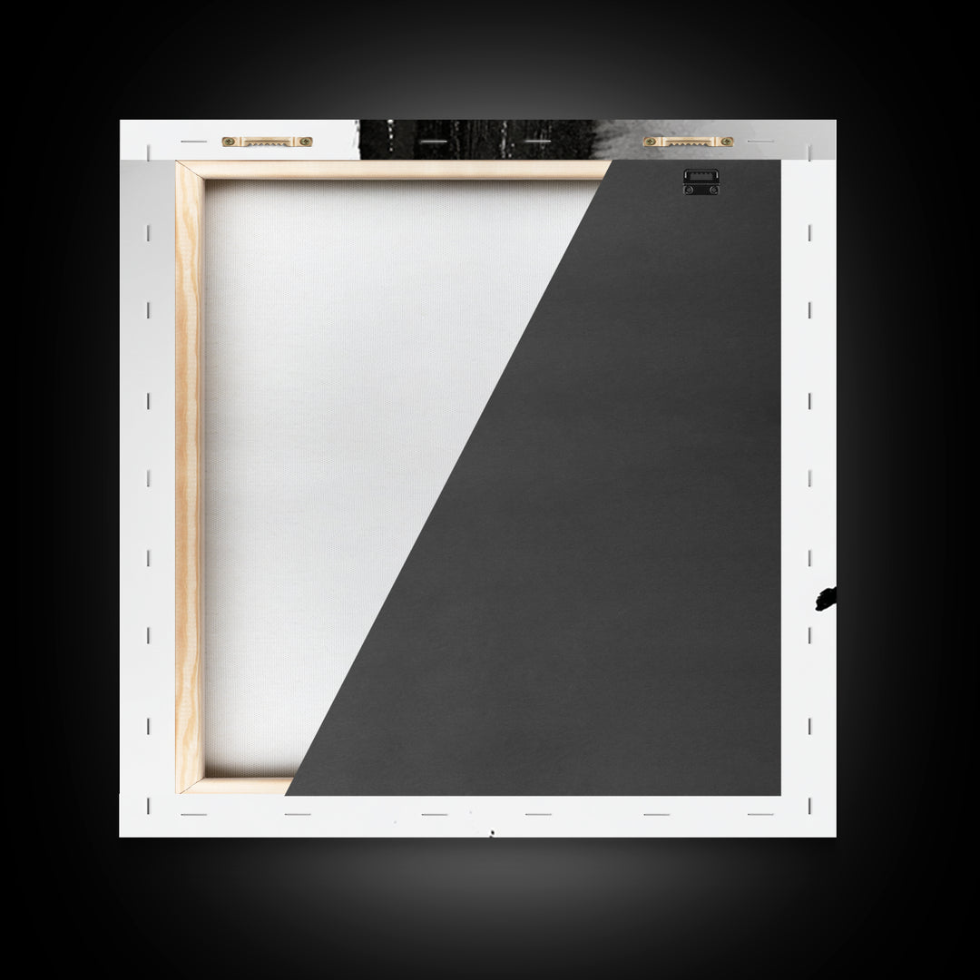 Black And White Zen Brushstroke Wall Art Minimalist Japanese Calligraphy Modern Abstract Print Neutral Home Decor Canvas Print