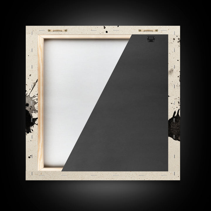 Japanese Ink Calligraphy Wall Art, Minimal Black And White Abstract Print, Zen Decor For Meditation Room, Modern Asian Home Decor