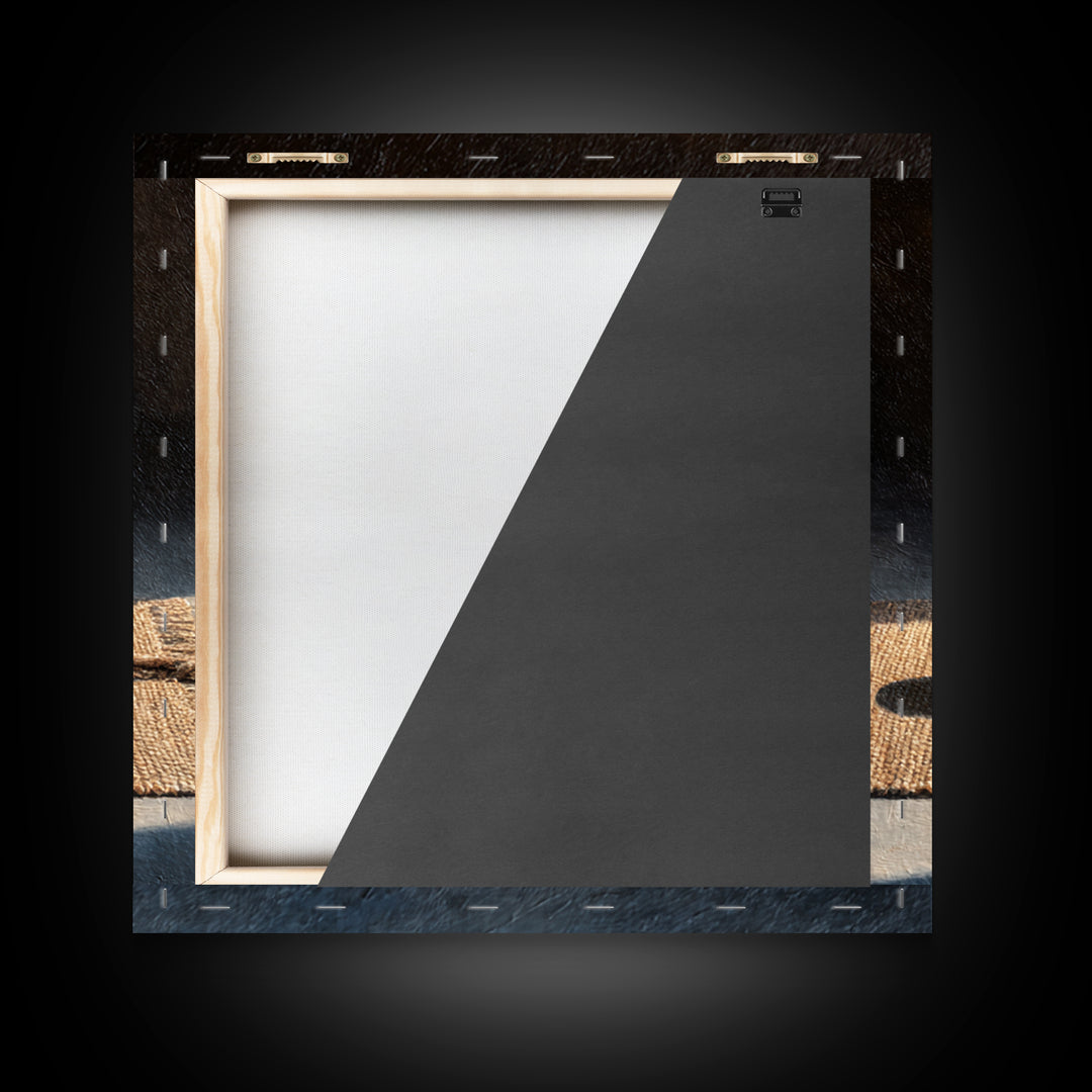 Minimal Still Life Bell Wall Art, Rustic Neutral Object Painting Framed Canvas Print, Modern Farmhouse Decor, Wall Art