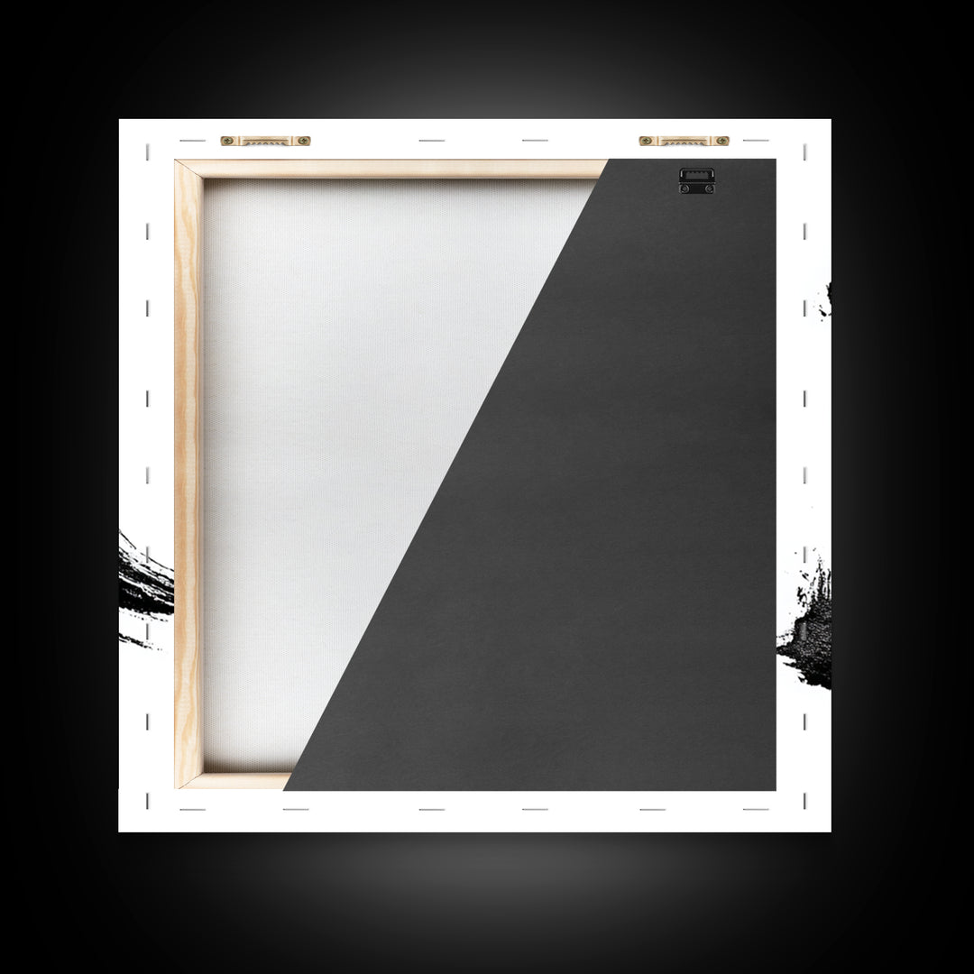 Minimalist Zen Calligraphy Mu Wall Art, Black And White Japanese Ink Print, Meditation Room Decor, Modern Minimal Wall Art