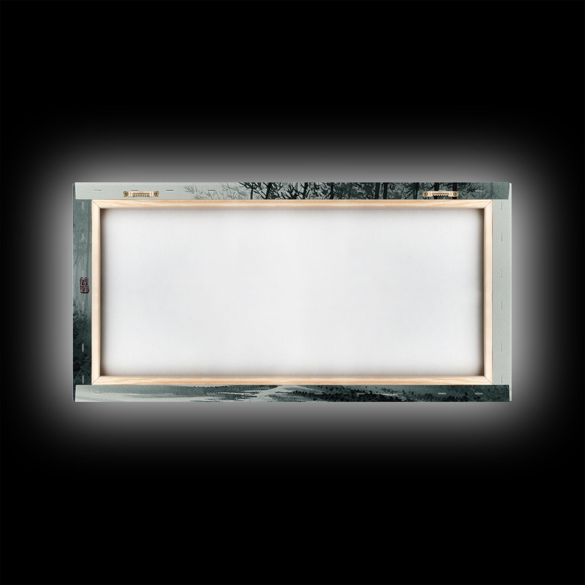Digital Futuristic Neon Cityscape At Dusk Cyberpunk Wall Art Framed Canvas Print For Modern Urban Decor