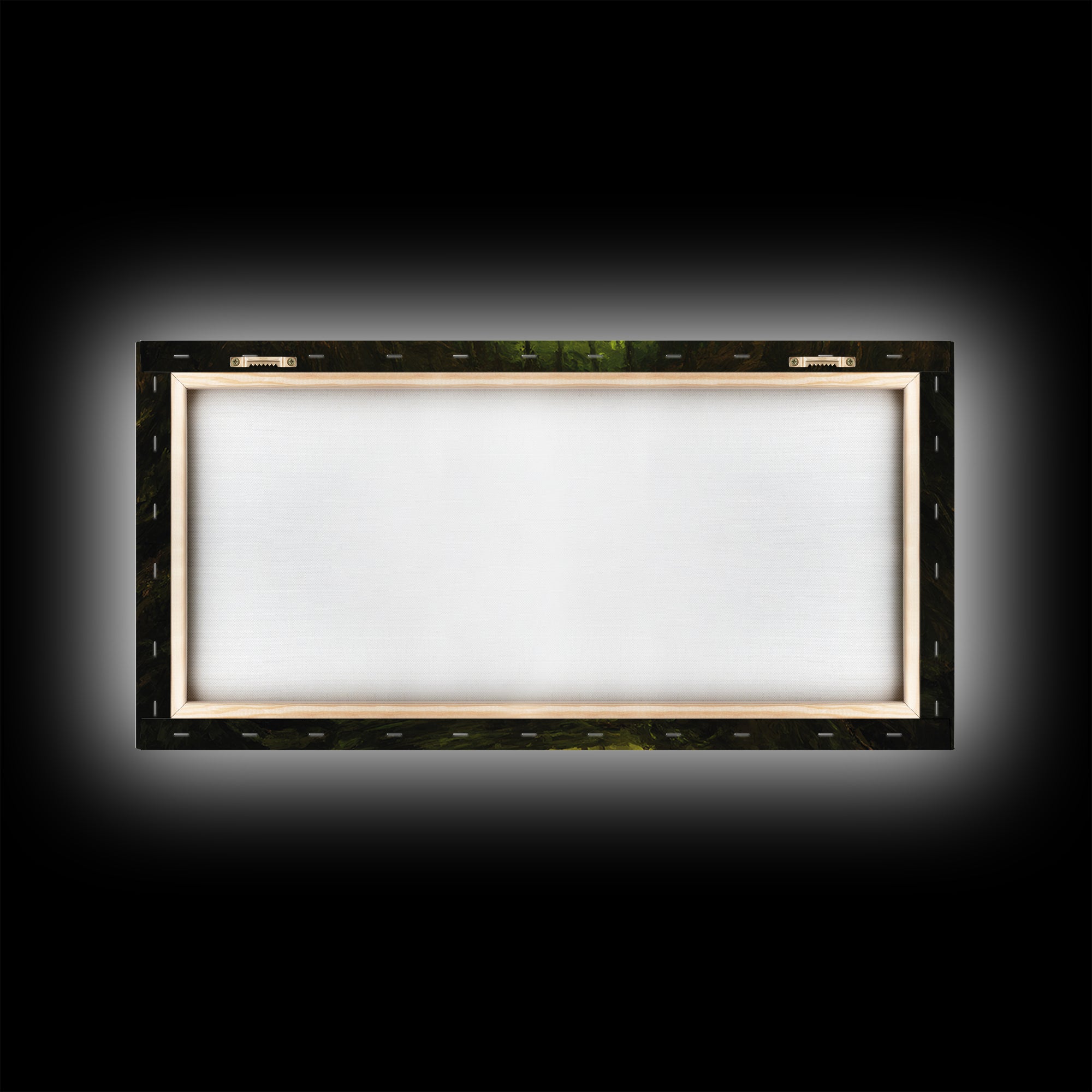 Adventurers Discover Floating Green Cube Canvas Print, Fantasy Cavern Wall Art, Dnd Decor, Gaming Room Art, Unique Gift Idea