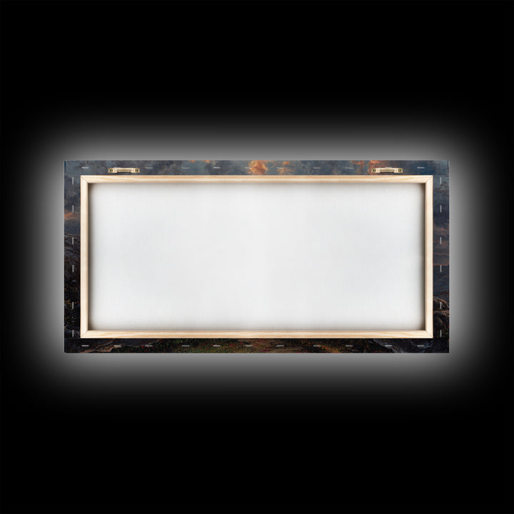 Empty Tomb Sunrise Framed Canvas Print, Christian Wall Art, Resurrection Painting, Easter Decor, Inspirational Gift For Her