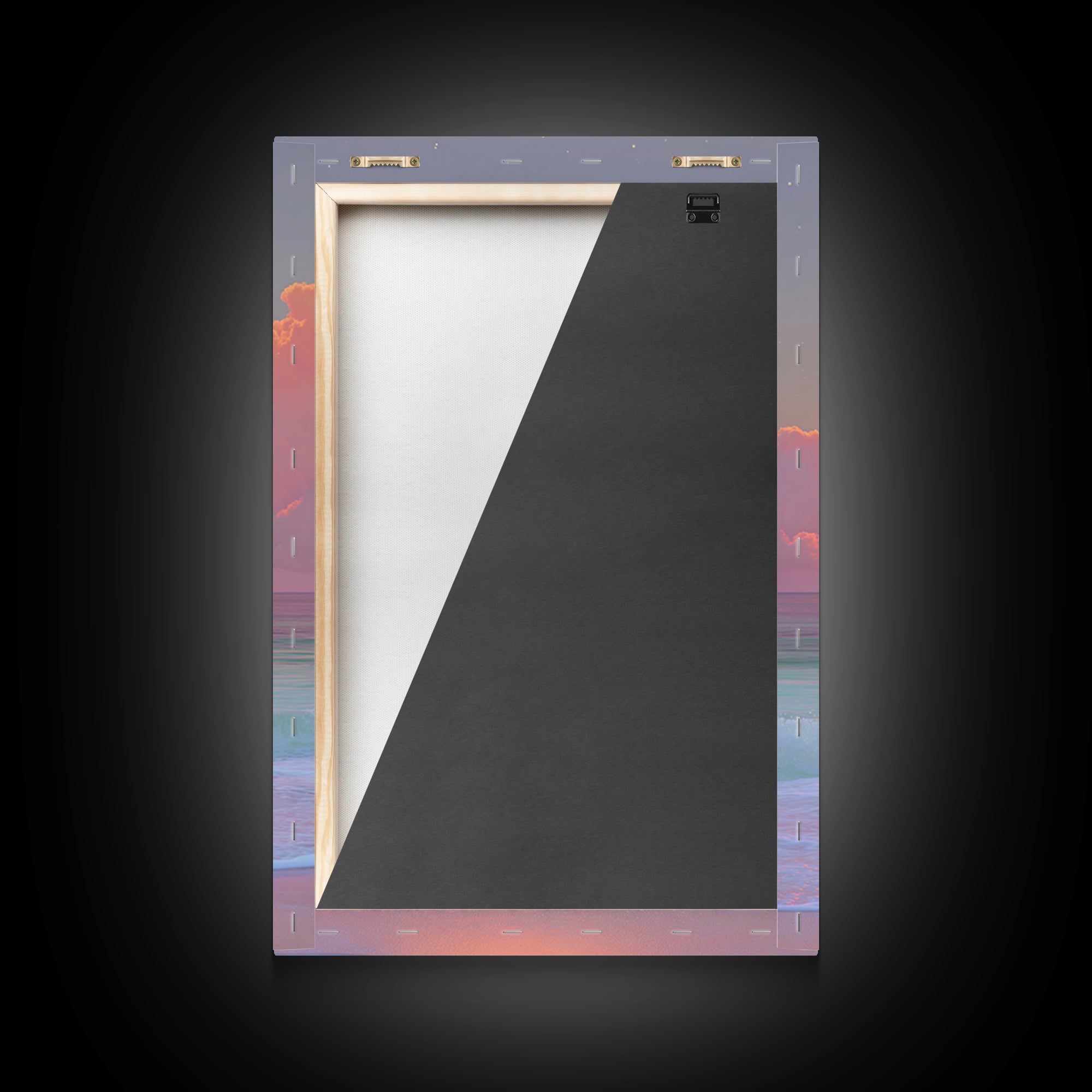 Sunset Miami Beach Retro Wave Wall Art Canvas Print Neon Cityscape Modern Home Decor