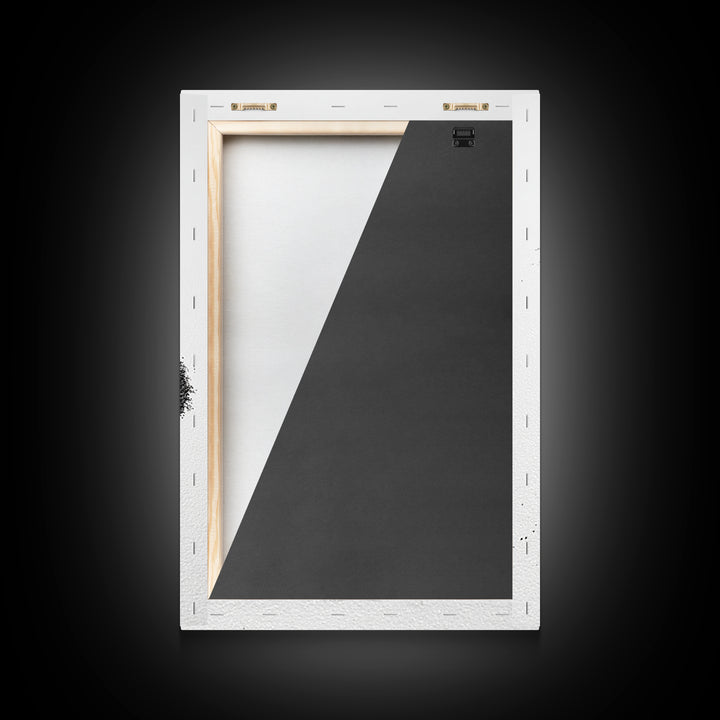 Zen Inspired Minimalist Sand And Stone Artwork Black And White Canvas Print For Modern Meditation Room Wall Art