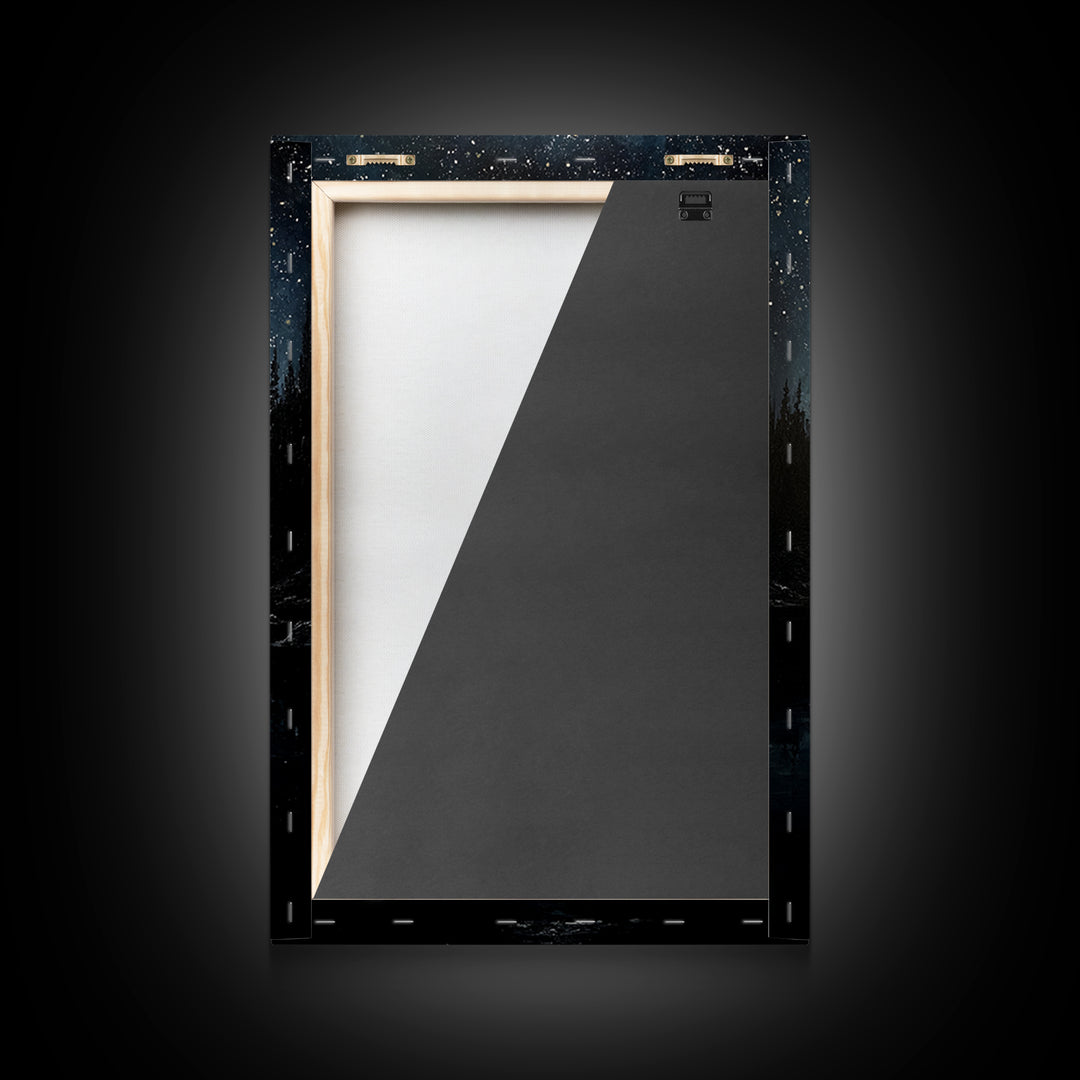 Minimalist Calligraphy Mountain Ink Painting Canvas Print With Japanese Art Style Black And White Wall Art For Zen Home Decor