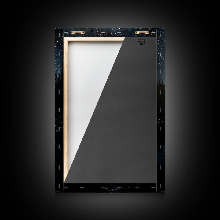 Minimalist Calligraphy Mountain Ink Painting Canvas Print With Japanese Art Style Black And White Wall Art For Zen Home Decor