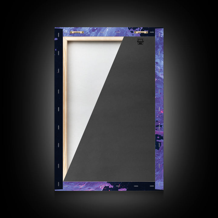 Abstract Futuristic Glowing Face Digital Art Canvas Print Modern Wall Art For Contemporary Home Decor