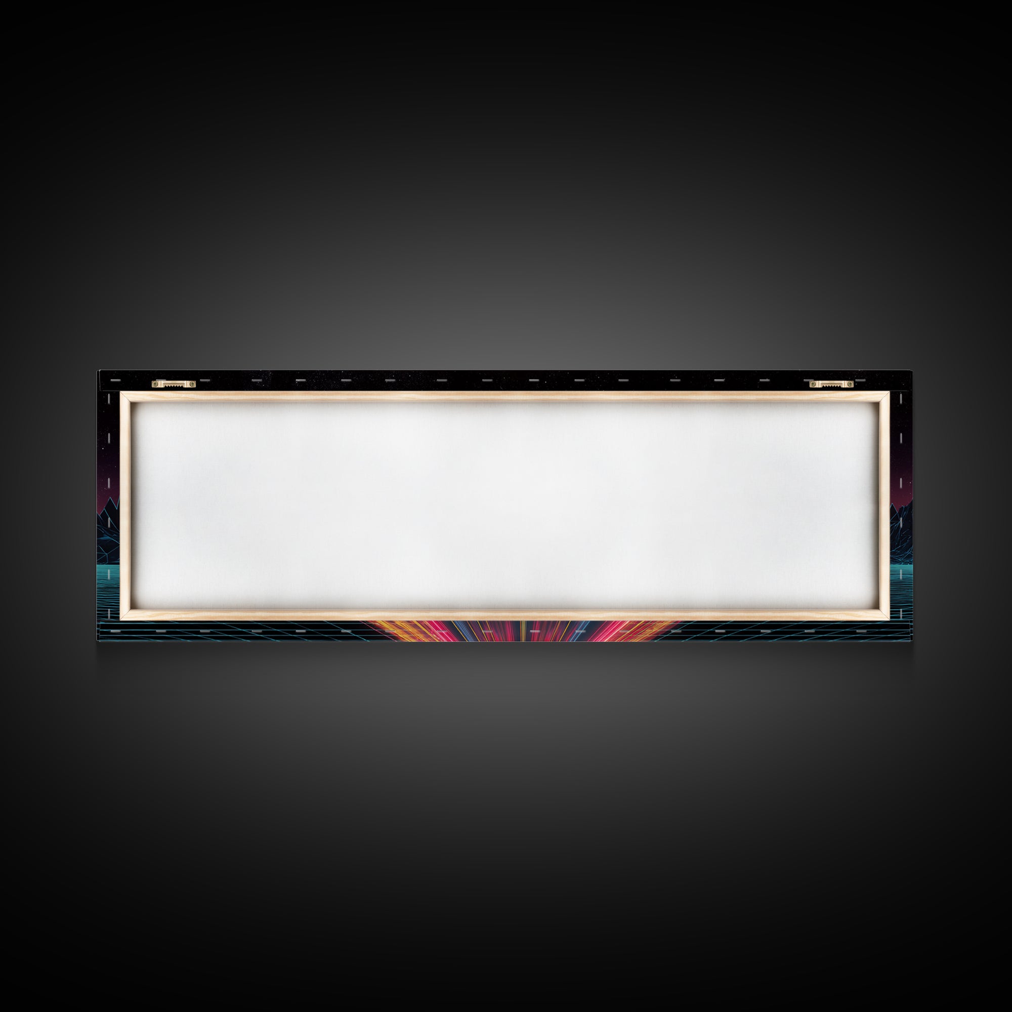 Retro Synthwave Car At Neon Sunset Canvas Print, Futuristic Wall Art, 80s Vaporwave Decor, Gaming Room, Gift For Him, Modern Home Decor