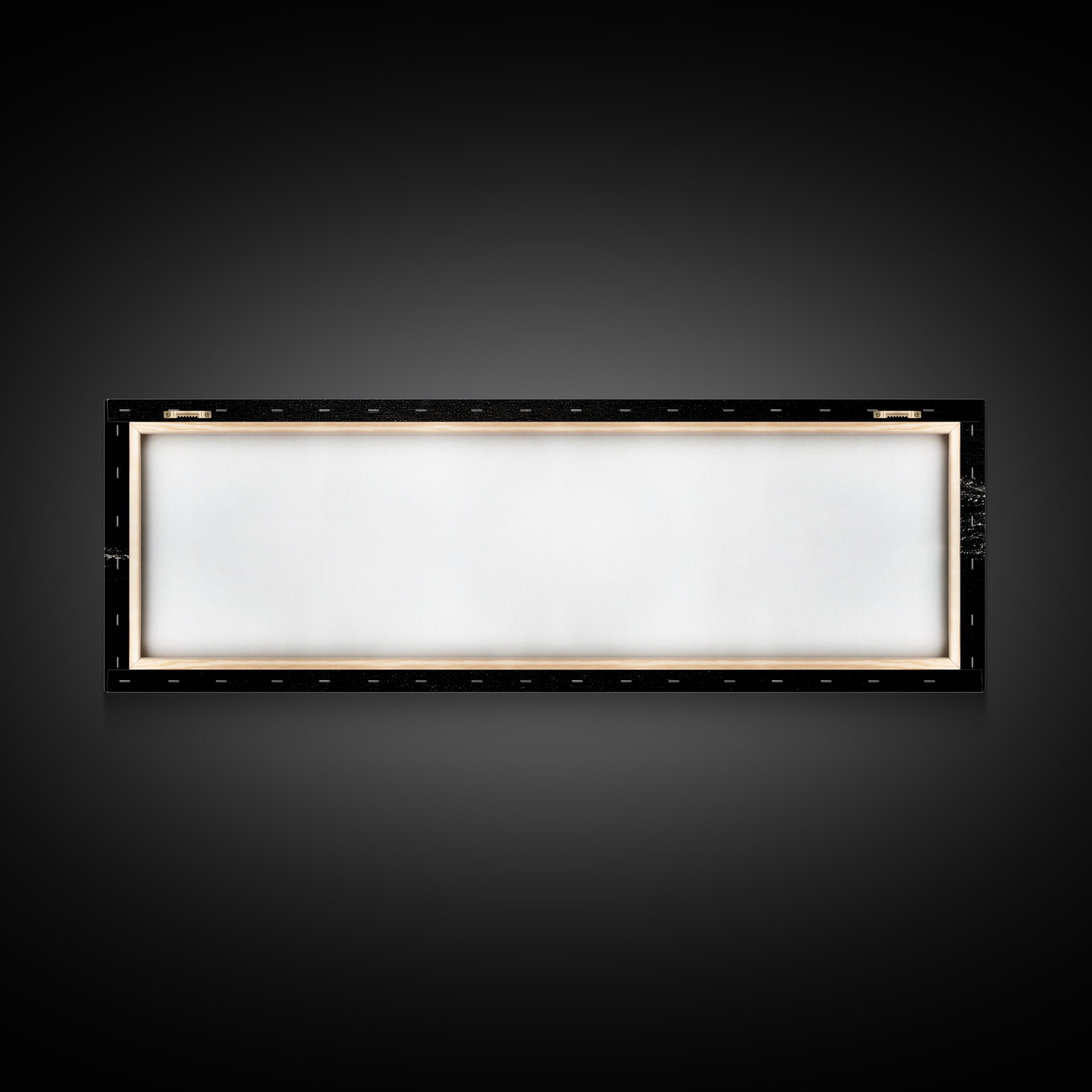 Black And White Brushstroke Wall Art, Minimalist Abstract Canvas Print, Textured Modern Decor, Large Horizontal Art Print