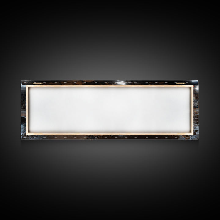 Mysterious Urban Graffiti Subway Station With Reflections Moody Street Art Large Canvas Print Framed Wall Art For Contemporary Decor