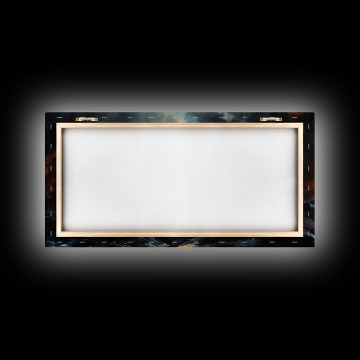 Framed Canvas Print - Marooned - Astronaut Stranded on an Alien Planet, Scifi Wall Art, Science Fiction, Dystopian Space Travel Art