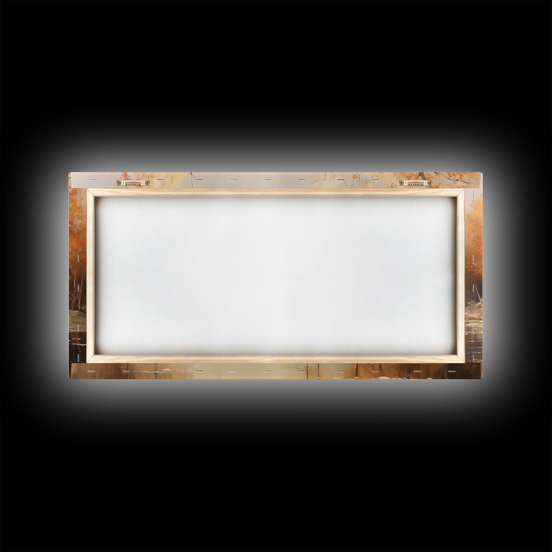 Fall Centerpiece Landscape Painting Canvas Print, Autumn Decor, Fall Centerpiece, Fall Home Decor, Fall Wall Decor, Fall Home Decor