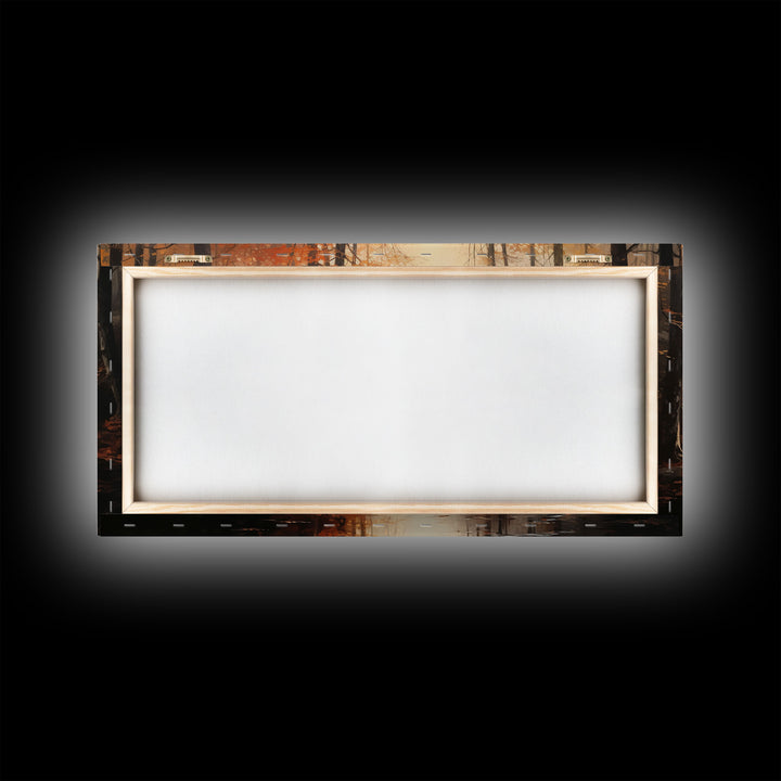 Fall Centerpiece Landscape Painting Canvas Print, Autumn Decor, Fall Centerpiece, Fall Home Decor, Fall Wall Decor, Fall Home Decor