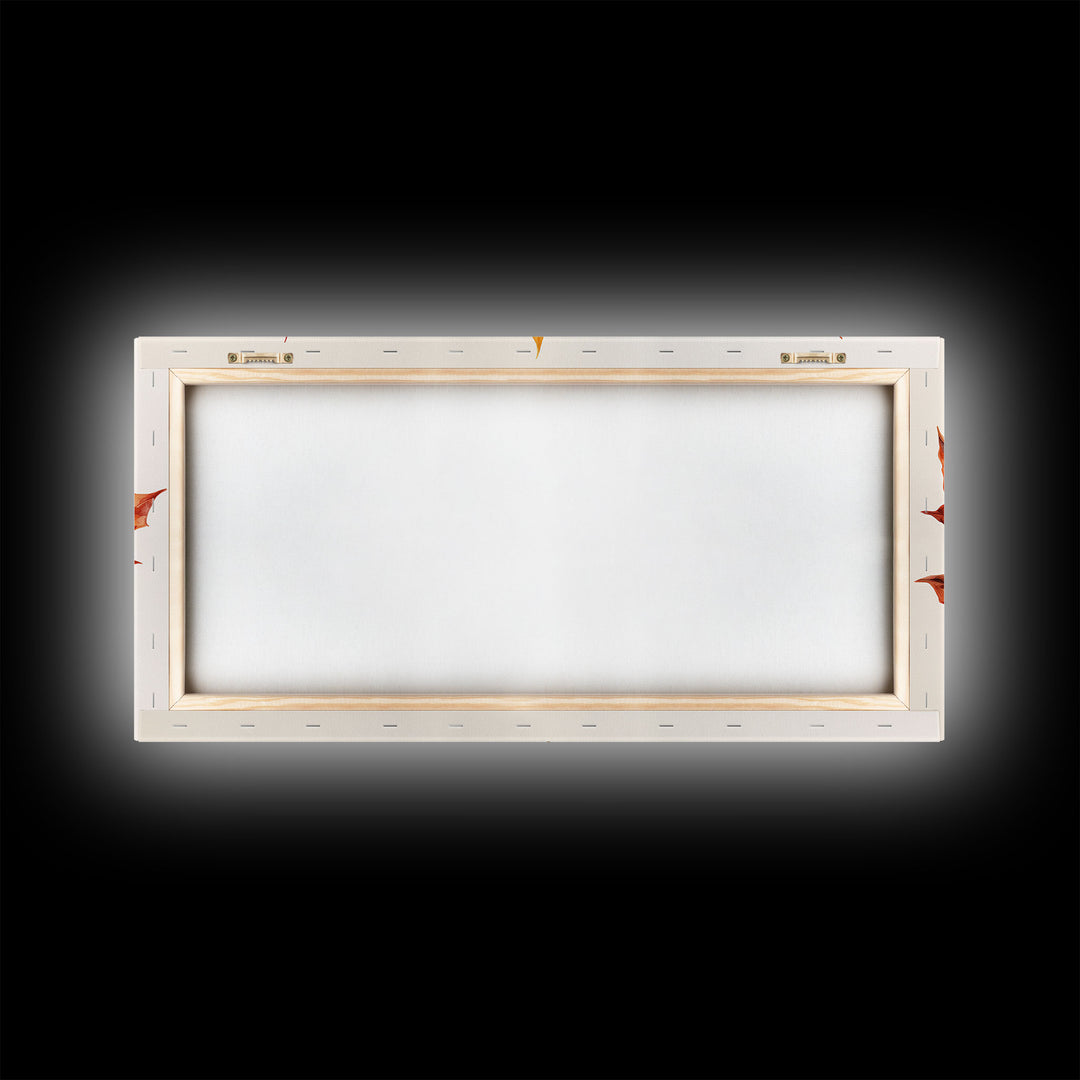 Autumn Leaves Centerpiece, Photography Study, Framed Canvas Print, Fall Decor, Autumn Decor, Seasonal Art, Fall Centerpiece, Fall Art