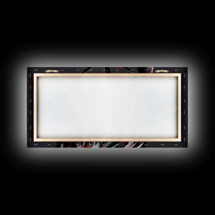 Statue of liberty wearing a bloody blindfold, Dystopian graffiti art, NYC, framed canvas print, pop art Statue of Liberty