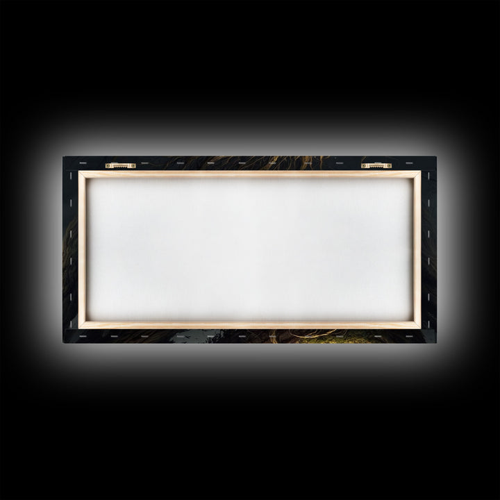 Forest Dragon Nidhogg, Norse Mythology, Framed Canvas Print, Fantasy Dragon Art, Fantasy Decor