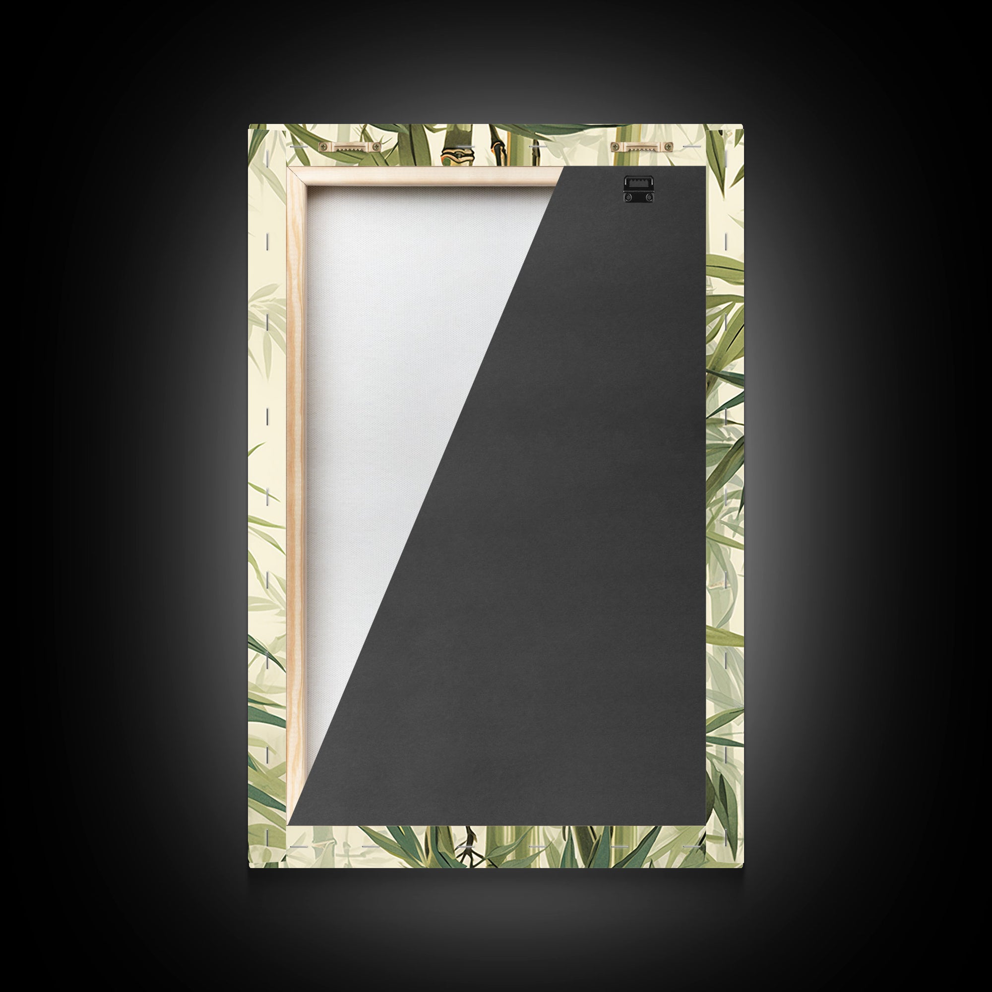Minimalist Bamboo Wall Art Canvas Print, Zen / Meditation Decor