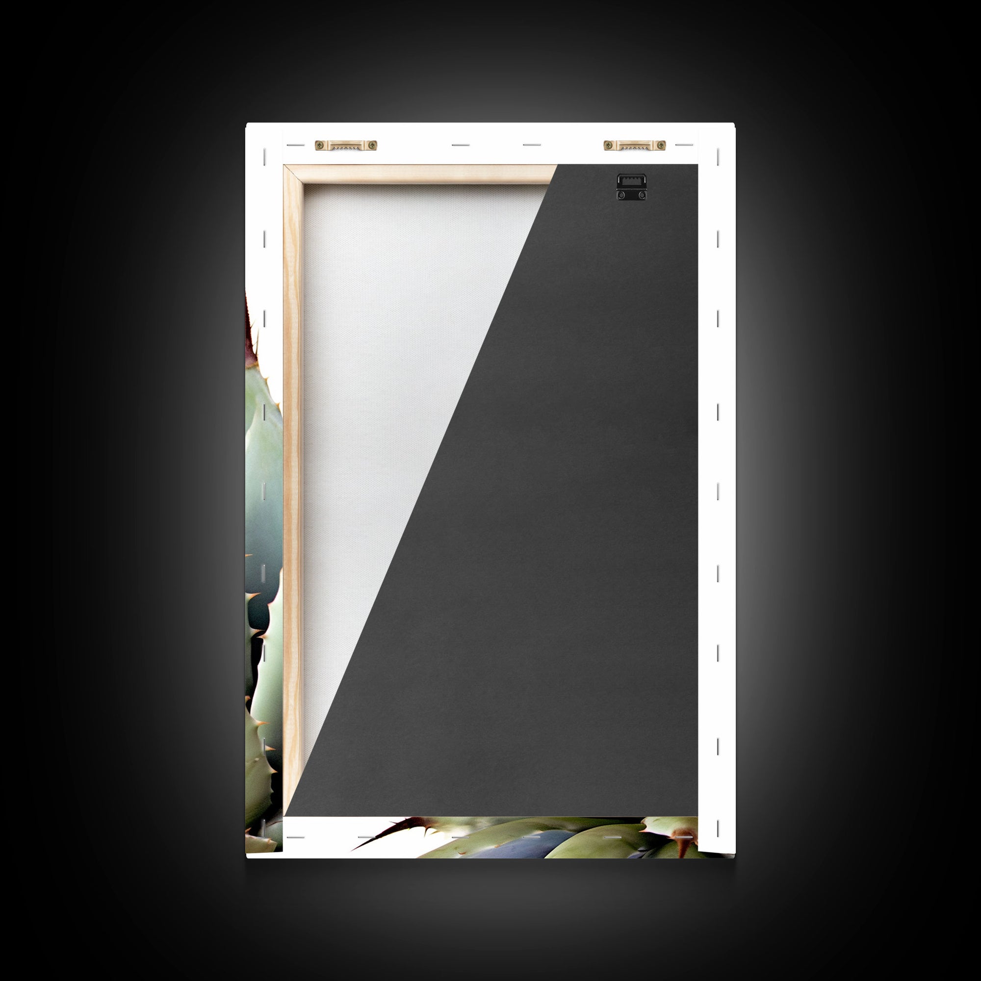 Desert Cactus Art Print, Modern Home Decor, Framed Canvas Print Or Poster, Botanical Print Desert Art Cactus, Bathroom Or Bedroom Or Office