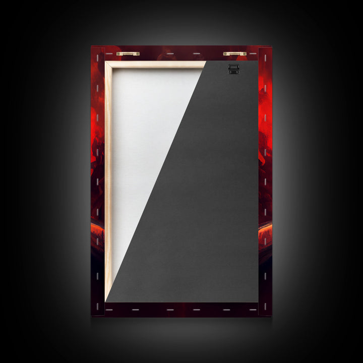 Highway to Hell, canvas print, Halloween wall art, spooky home decor