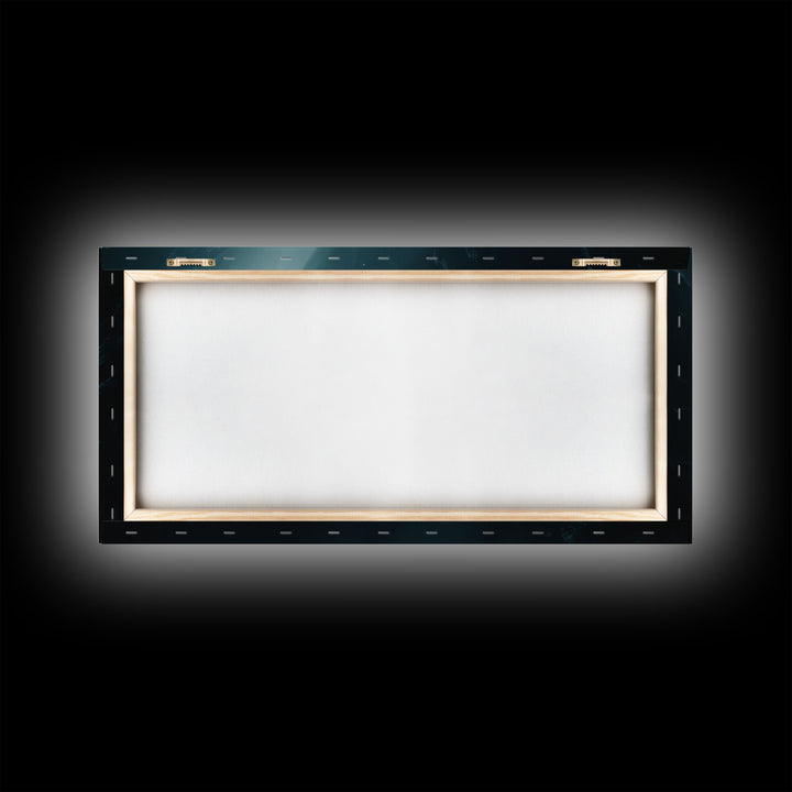 Cool Scifi Wall Art, Scifi Art, Framed Canvas Print, The Space Cruiser, Gull Wing Space Ship, Unique Art, Alien Wall Art