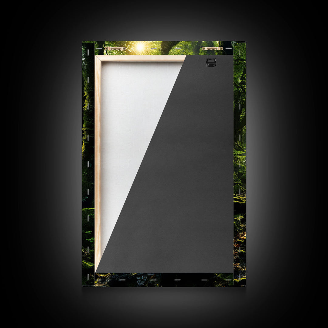 Forest Wall Art, Nature Prints, Trees Wall Art, Canvas Print, Wall Art, Vertical Art, Teacher Gift, Over Bed Wall Decor, Bookshelf Decor
