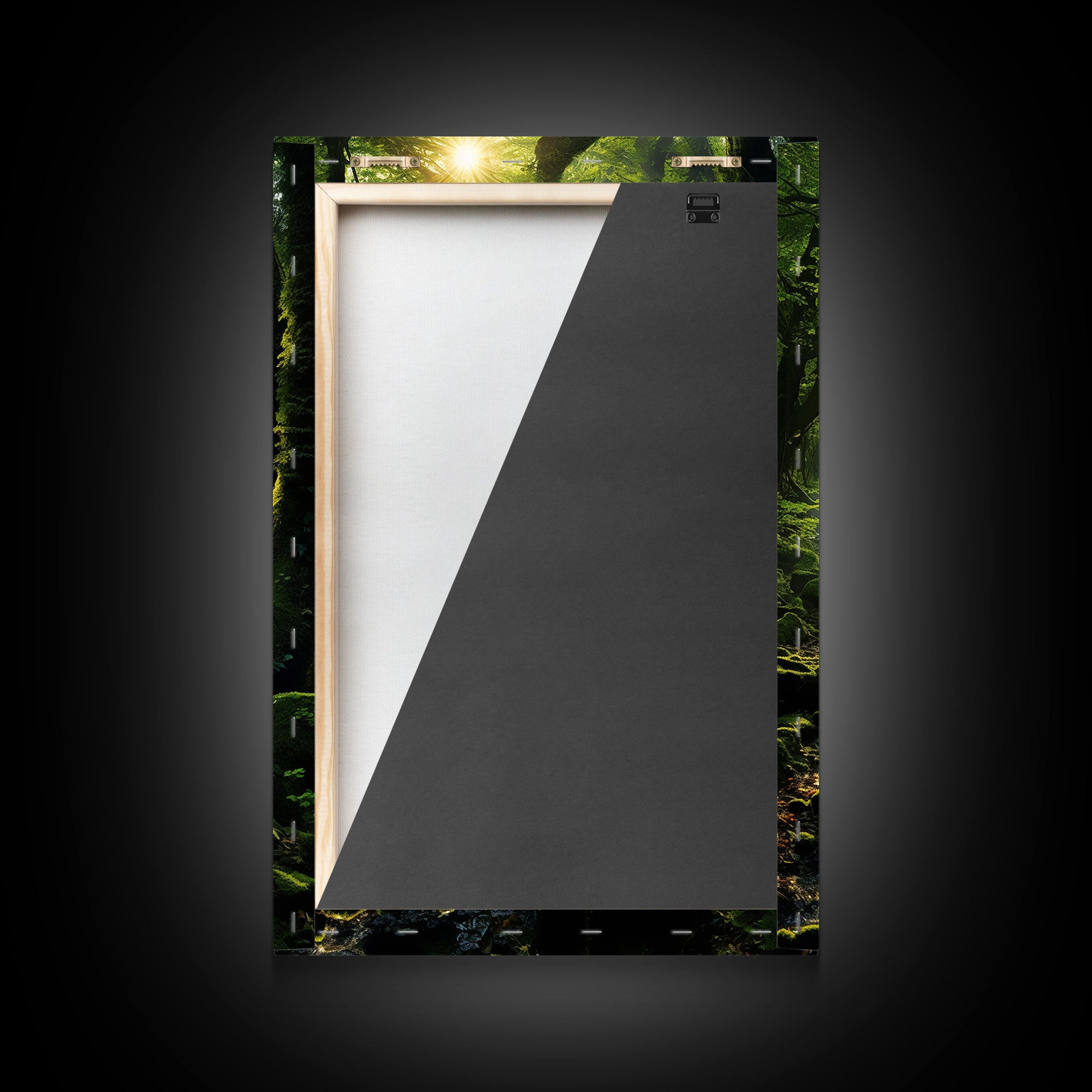 Forest Wall Art, Nature Prints, Trees Wall Art, Canvas Print, Wall Art, Vertical Art, Teacher Gift, Over Bed Wall Decor, Bookshelf Decor