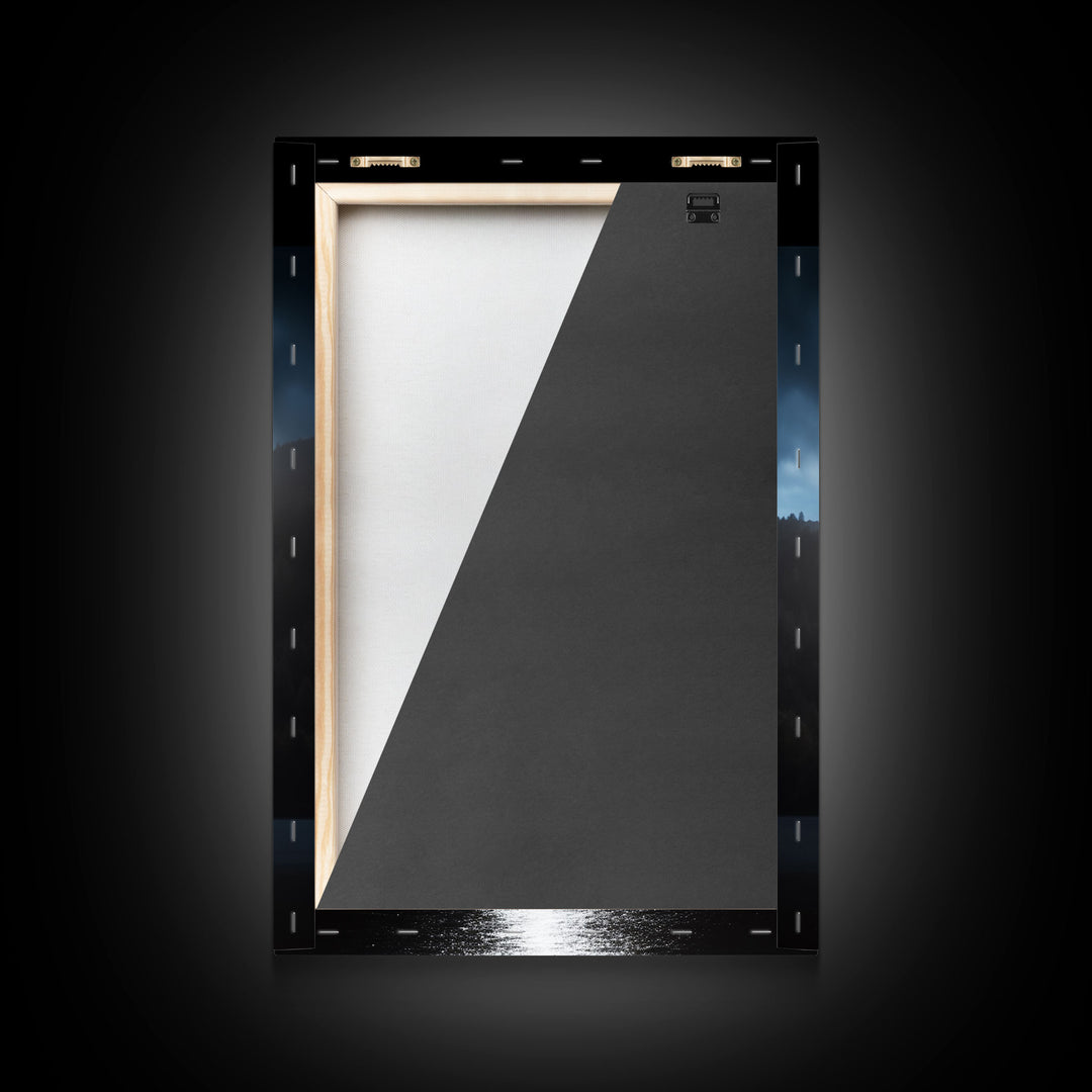 The Encounter, Framed Canvas Print, Scifi Canvas Art, UFO Photography